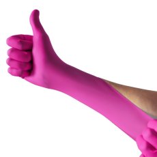 Nitrilové rukavice NITRIL IDEAL 100 ks, nepudrované, magenta, 3.5 g