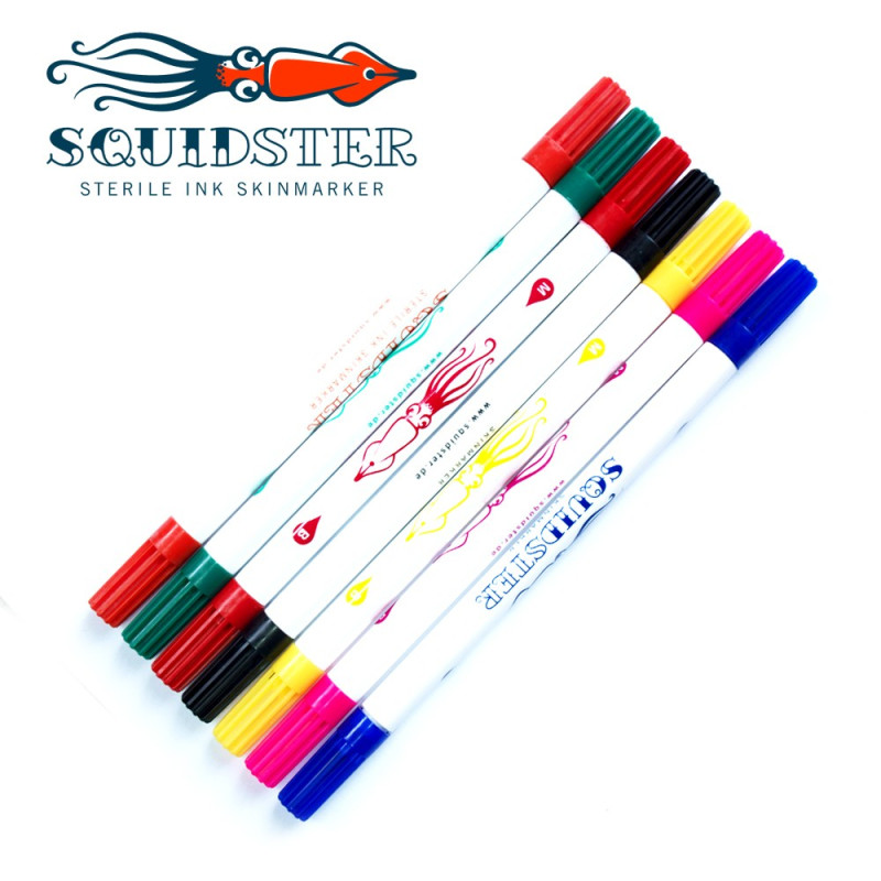 Double-sided marker SQUIDSTER Mini- Ultra durable - 1 ks - Varianty: červená