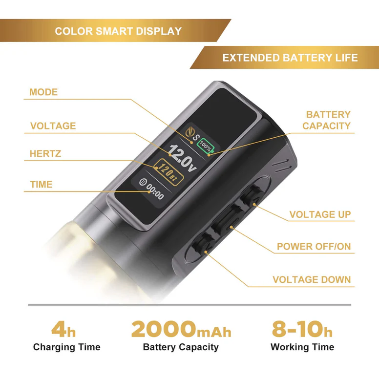 JCONLY Epoch R3 Wireless tattoo  Pen Machine