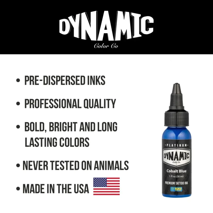 Dynamic Platinum Tattoo Ink Cobalt Blue - 30 ml