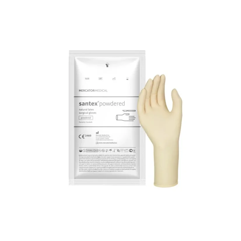 Sterilní Latexové rukavice - Velikost: 8,5