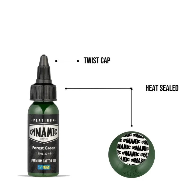 Dynamic Platinum Tattoo Ink Forest Green - 30 ml