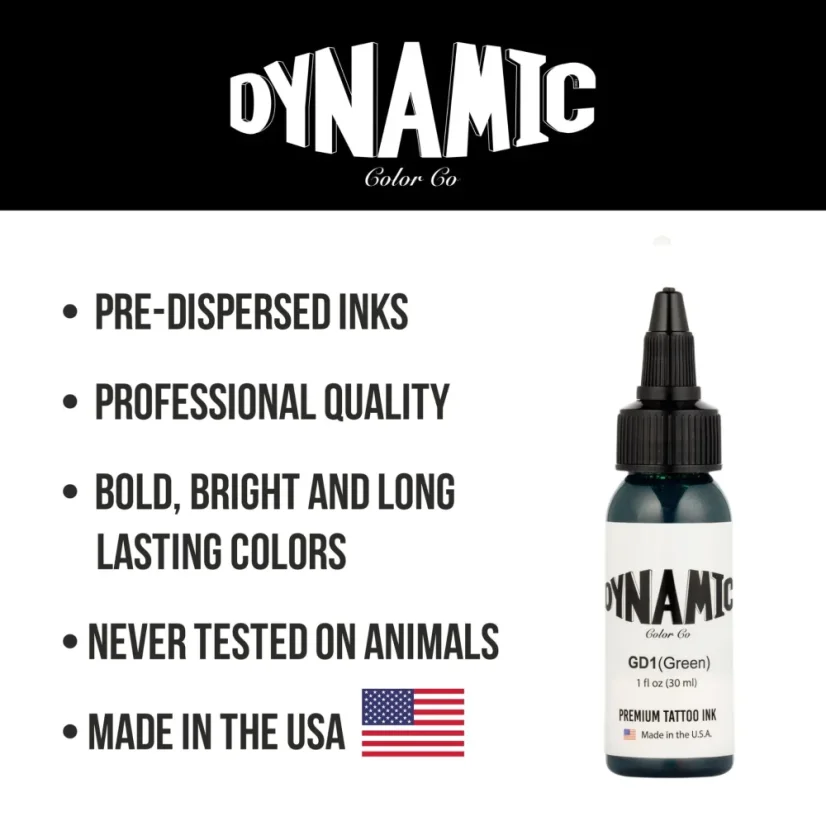 Dynamic Tattoo Ink Green - 120 ml