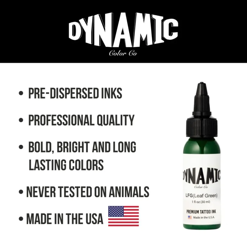 Dynamic Tattoo Ink Leaf Green - 120 ml
