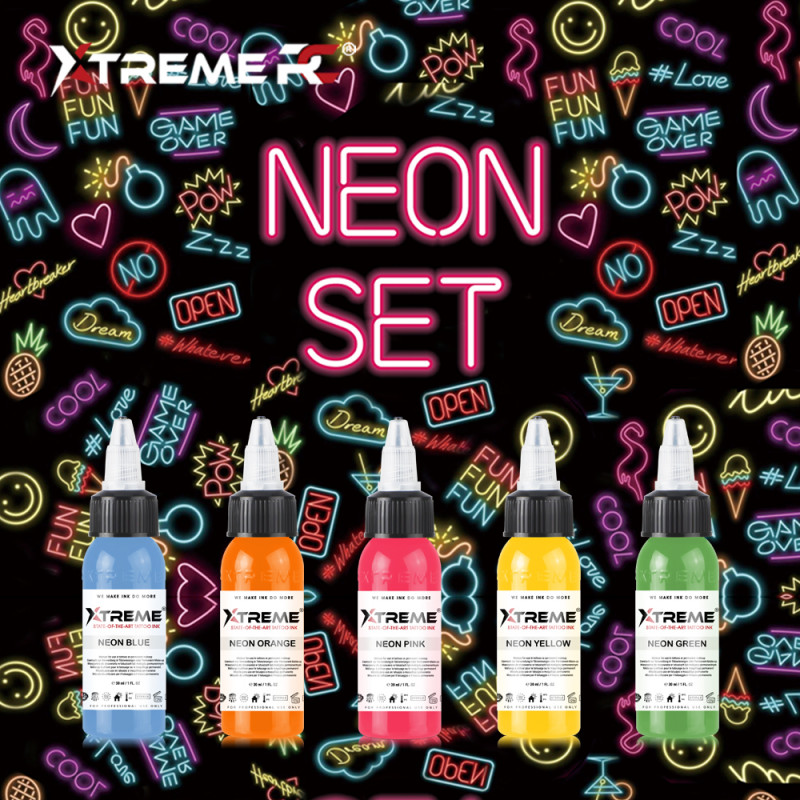 Xtreme Ink - Neon Set - 5 x 30 ml