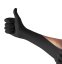 Latexové rukavice ESPEON LATEX BLACK 100 ks, nepudrované, černé, 5.8 g - Velikost: M