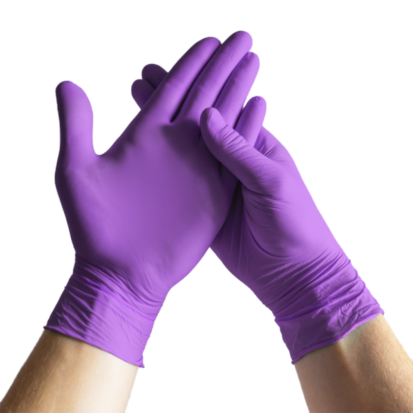Nitrilové rukavice NITRIL PREMIUM3 100 ks, nepudrované, fialové, 4.0 g - Velikost: L