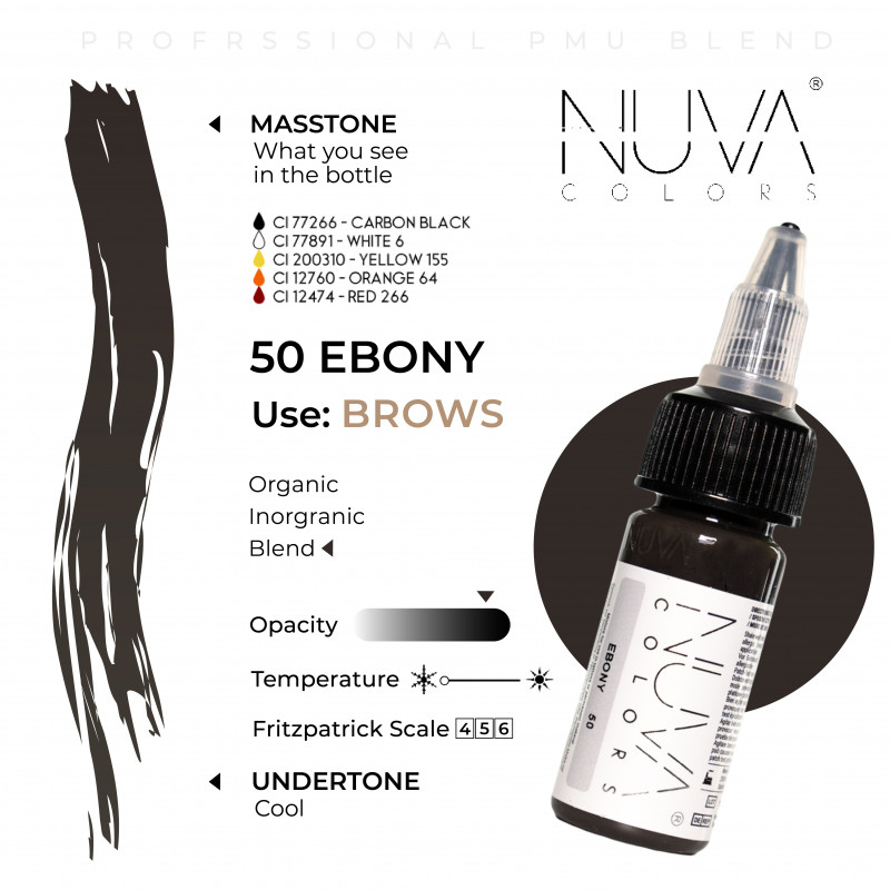 Nuva Colors - Pigmenty na obočí - Varianty: Soft Brown
