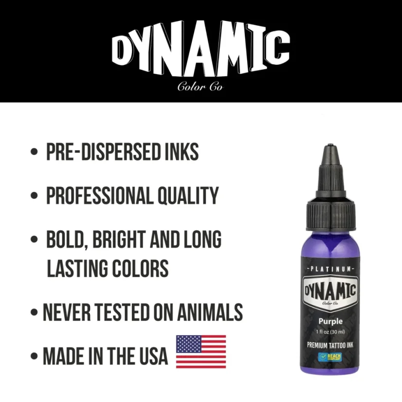 Dynamic Platinum Tattoo Ink Purple - 30 ml