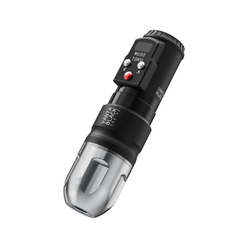 Musotoku Mercury Wireless Tattoo Machine - Vanta Black, 3.8mm
