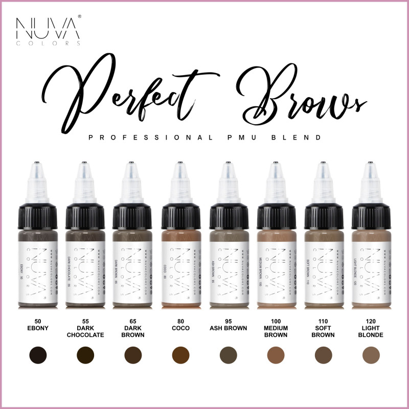 Nuva Colors - Pigmenty na obočí - Varianty: Soft Brown