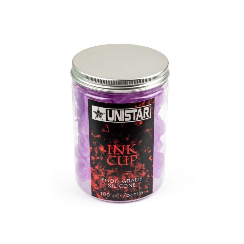 Unistar Silikonové kelímky 13 mm - 100 ks - Varianty: fialová