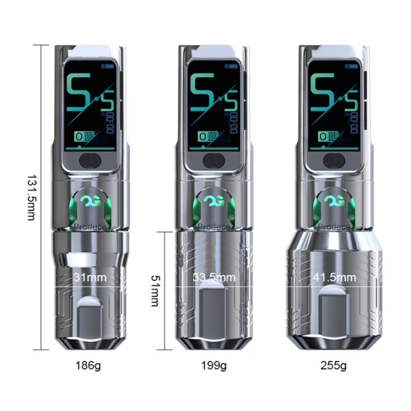 OG FURY Pionner  II Wireless Silver 4,2 mm stroke