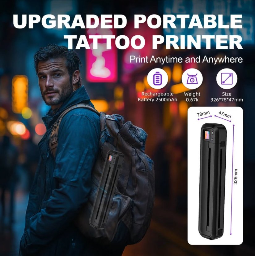 Bluetooth Thermal Tattoo Stencil Printer
