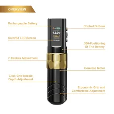 JCONLY Epoch R3 Wireless tattoo  Pen Machine