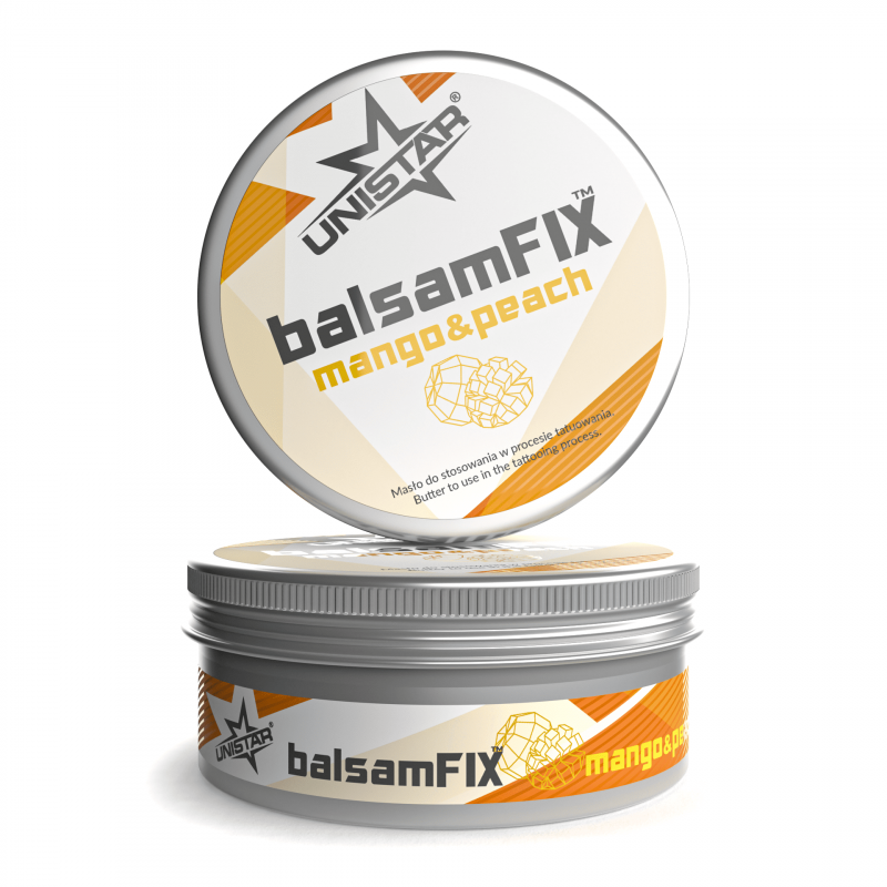 UNISTAR balsamFIX Mango&Peach - tattoo process butter - 200 ml