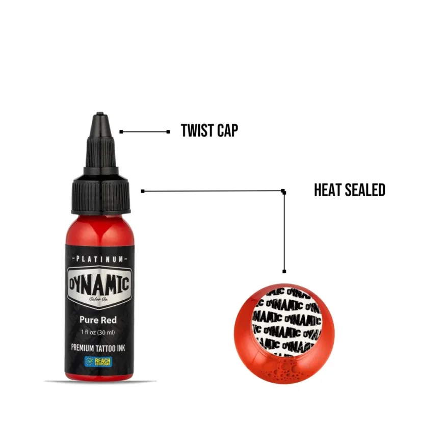 Dynamic Platinum Tattoo Ink Pure Red - 30 ml