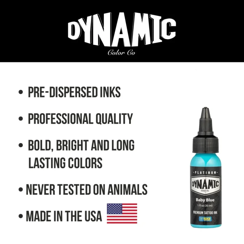 Dynamic Platinum Tattoo Ink Baby Blue - 30 ml