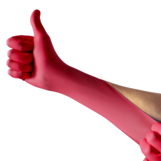 Nitrilové rukavice NITRIL PREMIUM3 100 ks, nepudrované, červené, 4.0 g