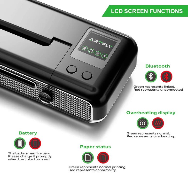 JCONLY ARTFLY Wireless Tattoo Thermal Stencil Printer