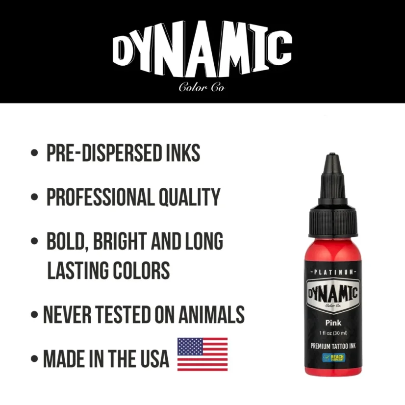 Dynamic Platinum Tattoo Ink Pink - 30 ml