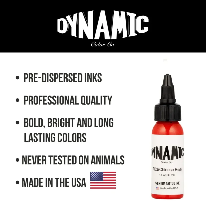 Dynamic Tattoo Ink Chinese Red - 30 ml