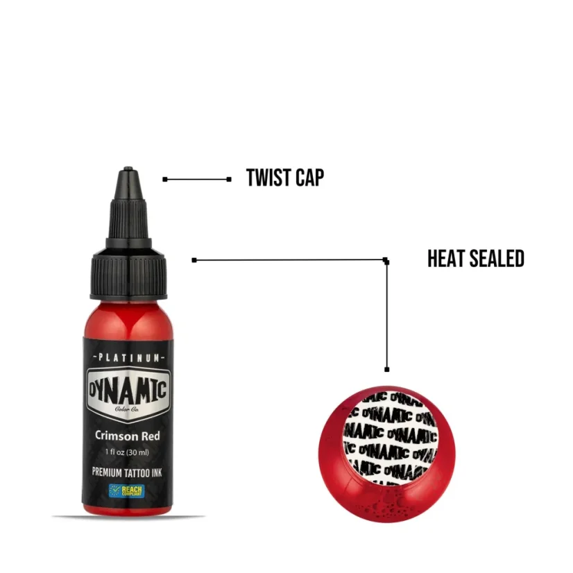 Dynamic Platinum Tattoo Ink Crimson Red - 30 ml