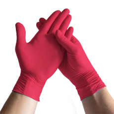 Nitrilové rukavice NITRIL PREMIUM3 100 ks, nepudrované, červené, 4.0 g