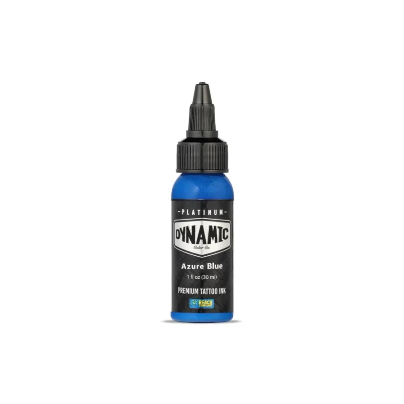 Dynamic Platinum Tattoo Ink Azure Blue - 30 ml