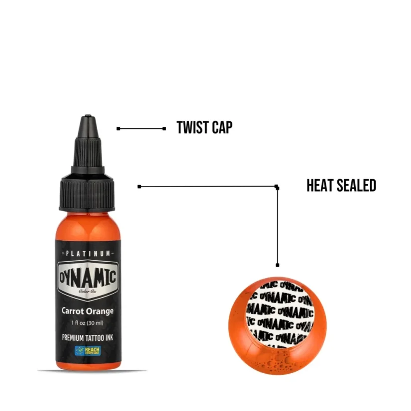 Dynamic Platinum Tattoo Ink Carrot Orange - 30 ml