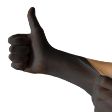 Vinylové rukavice VINYL PLUS 100 ks, nepudrované, černé, 5.0 g