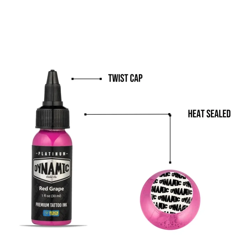 Dynamic Platinum Tattoo Ink Red Grape - 30 ml
