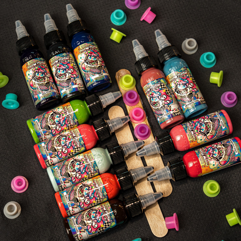 XTreme Ink - MEOW MEOW Cartoon Set 12 x 30 ml