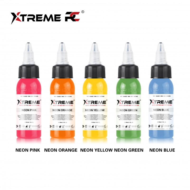 Xtreme Ink - Neon Set - 5x30ml